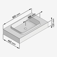 RIDGE80VRMCla - Lijntekening