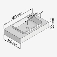 RIDGE80VRRPla - Lijntekening