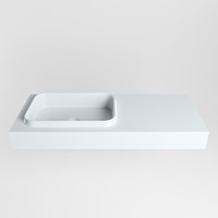 RIDGE Clay Lavabo sospeso à parete solid surface 110cm. Posizione lavabo Sinistra.-2