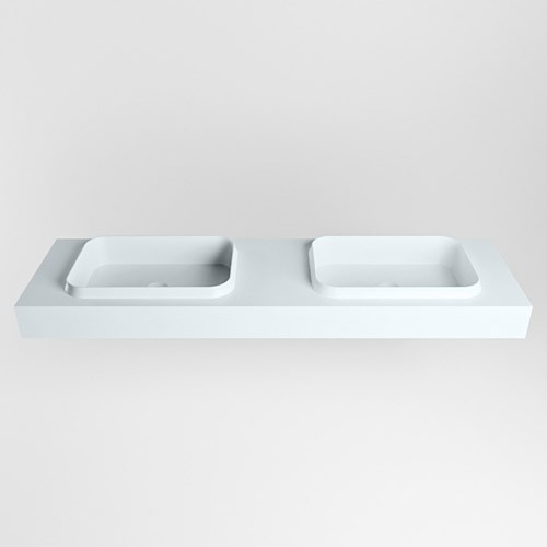 RIDGE Clay Wall-Hung Basin solid surface 171cm. Position basin Double.-2