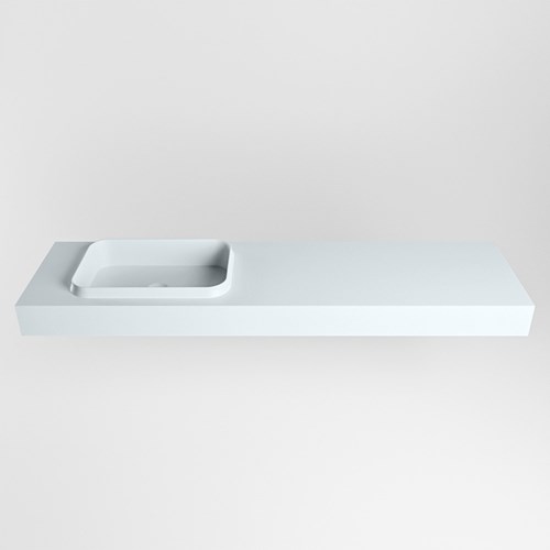 RIDGE Clay Lavabo sospeso à parete solid surface 171cm. Posizione lavabo Sinistra.-2