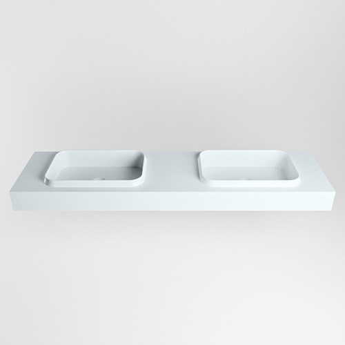 RIDGE Clay Lavabo mural solid surface 181cm. Position lavabo Double.-2