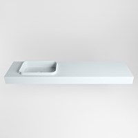 RIDGE Clay Lavabo sospeso à parete solid surface 181cm. Posizione lavabo Sinistra.-2