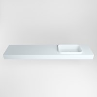 RIDGE Clay Lavabo mural solid surface 200cm. Position lavabo Droite.-2