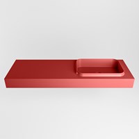 RIDGE Fire Wall-Hung Basin solid surface 140cm. Position basin Right.-2