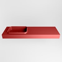 RIDGE Fire Lavabo mural solid surface 151cm. Position lavabo Gauche.-2