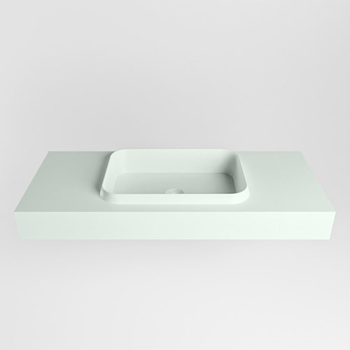 RIDGE Greey Lavabo mural solid surface 111cm. Position lavabo Centrée.-2