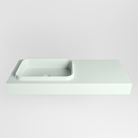 RIDGE Greey Lavabo sospeso à parete solid surface 111cm. Posizione lavabo Sinistra.-2