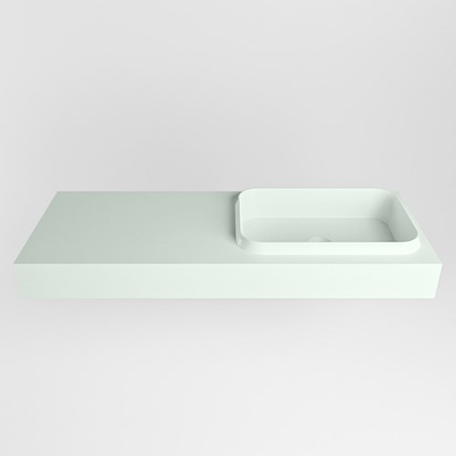 RIDGE Greey Lavabo sospeso à parete solid surface 121cm. Posizione lavabo Destra.-2