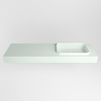 RIDGE Greey Lavabo sospeso à parete solid surface 151cm. Posizione lavabo Destra.-2