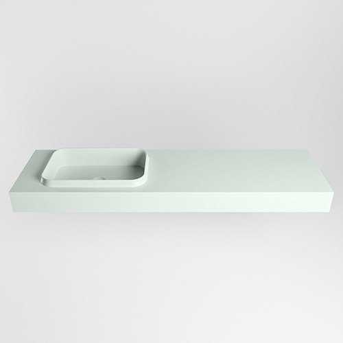 RIDGE Greey Lavabo mural solid surface 160cm. Position lavabo Gauche.-2