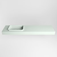 RIDGE Greey vrijhangende solid surface wastafel 181cm. Positie wasbak links.-2