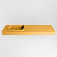 RIDGE Ocher Lavabo mural solid surface 171cm. Position lavabo Gauche.-2