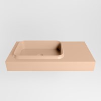 RIDGE Rosee Wall-Hung Basin solid surface 90cm. Position basin Left.-2