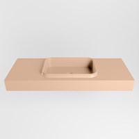 RIDGE Rosee Lavabo mural solid surface 121cm. Position lavabo Centrée.-2