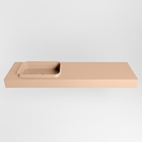 RIDGE Rosee Wall-Hung Basin solid surface 161cm. Position basin Left.-2