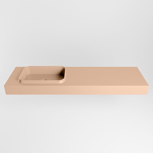 RIDGE Rosee Wall-Hung Basin solid surface 161cm. Position basin Left.-2
