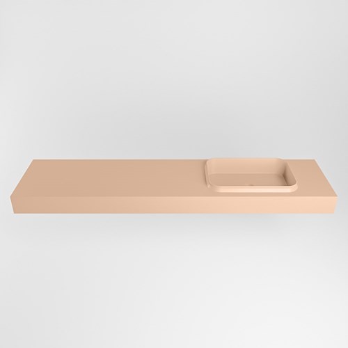 RIDGE Rosee Wall-Hung Basin solid surface 191cm. Position basin Right.-2
