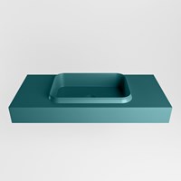 RIDGE Smag Lavabo sospeso à parete solid surface 100cm. Posizione lavabo Centro.-2