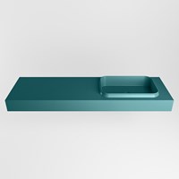 RIDGE Smag Lavabo sospeso à parete solid surface 150cm. Posizione lavabo Destra.-2