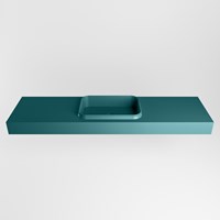 RIDGE Smag vrijhangende solid surface wastafel 171cm. Positie wasbak midden.-2