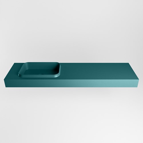 RIDGE Smag Lavabo mural solid surface 171cm. Position lavabo Gauche.-2