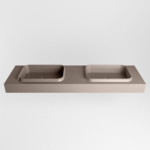 RIDGE Smoke Lavabo mural solid surface 170cm. Position lavabo Double.-2