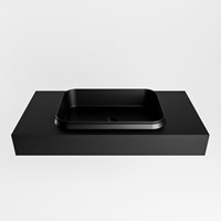 RIDGE Urban Lavabo sospeso à parete solid surface 91cm. Posizione lavabo Centro.-2