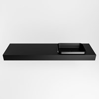 RIDGE Urban Lavabo mural solid surface 170cm. Position lavabo Droite.-2