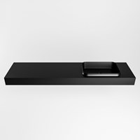 RIDGE Urban vrijhangende solid surface wastafel 180cm. Positie wasbak rechts.-2