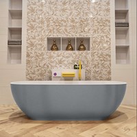 ROCK baignoire autoportante 170x70cm couleur Plata / Talc.-2