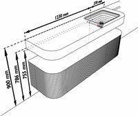 THRDLX1601L2DK1ROakFra - Aansluitmaten