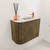 JOYA-DLUX 51,6cm toiletmeubel ronding links kleur Dusk. Wastafel FAYE positie Rechts 1 kraangat kleur Nata.-3