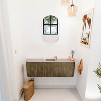JOYA-DLUX 123,2cm toiletmeubel ronding links + rechts kleur Dusk. Wastafel FAYE positie Midden 1 kraangat kleur Saba.-2