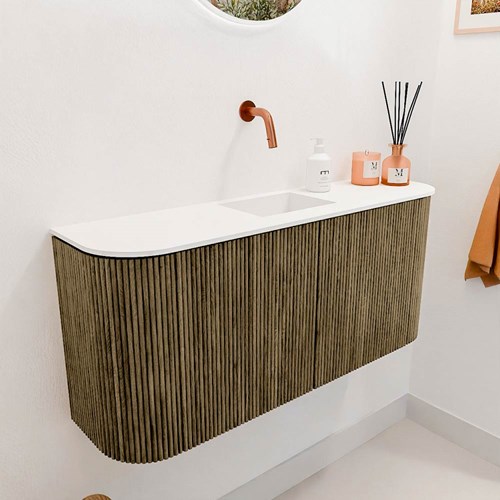 JOYA 93,2cm toiletmeubel ronding links + rechts kleur Dusk. Wastafel FAYE positie Midden Zonder kraangat kleur Talc.-3