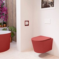 LAVIE WC suspendu single fire sans bride chasse d´eau profonde Fire. Abattant déclipsable avec fermeture douce Fire.-3