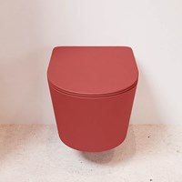 LAVIE WC suspendu single fire sans bride chasse d´eau profonde Fire. Abattant déclipsable avec fermeture douce Fire.-2