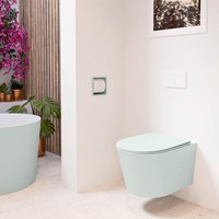 LAVIE Inodoro suspendido single fire sin bridas descarga intensa Greey. Asiento con extracción rápida y cierre suave Greey.-3