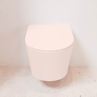 LAVIE WC sospeso single fire senza brida scarico profondo Rosee. Copriwater sganciabile con chiusura rallentata Rosee.-2