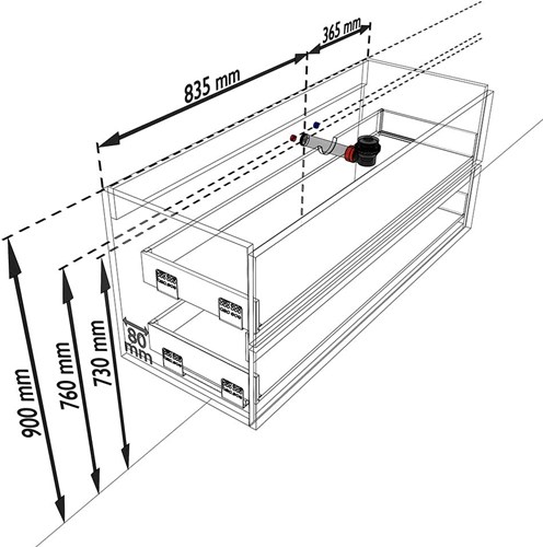 VICA Maattekening 120cm 2L Rechts-3