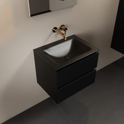 AIVY 60cm mueble de baño Urban. Lavabo Urban Solid surface Centro sin orificio.