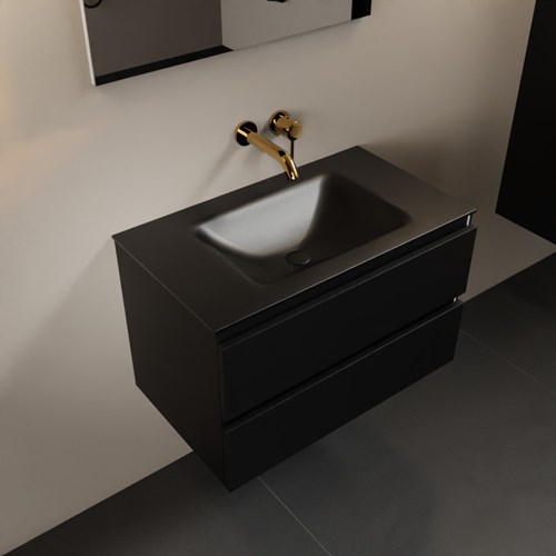 AIVY 80cm mueble de baño Urban. Lavabo Urban Solid surface Centro sin orificio.