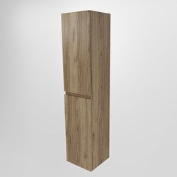 AIVY armoire colonne 160x35x35cm Mélamine 2 portes Chai Fermeture douce.