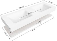 Lijntekening | ALAN 2 | Planchet 140cm | Dubbel | Melamine 