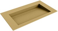 AVON Oro solid surface inbouw wastafel 81cm. Positie wasbak Midden.