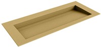 AVON Oro Lavabo encastrado de solid surface 111cm. Posición del fregadero Centro.