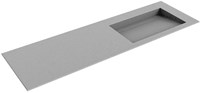 AVON Plata Inset / Built-in Basin solid surface 151cm. Position basin Right.