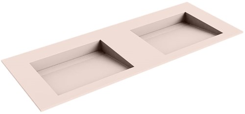 AVON Rosee Lavabo encastrado de solid surface 121cm. Posición del fregadero Doble.
