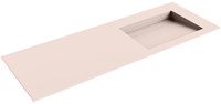 AVON Rosee Lavabo incasso solid surface 130cm. Posizione lavabo Destra.