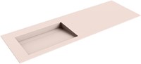AVON Rosee solid surface inbouw wastafel 141cm. Positie wasbak Links.